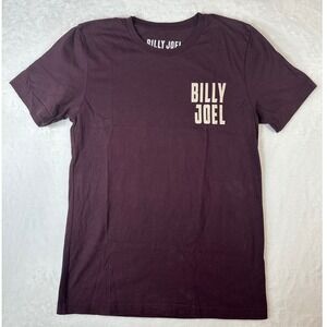 Billy Joel Tampa Florida 2020 Concert T-Shirt Mens Medium Amalie Arena Burgundy